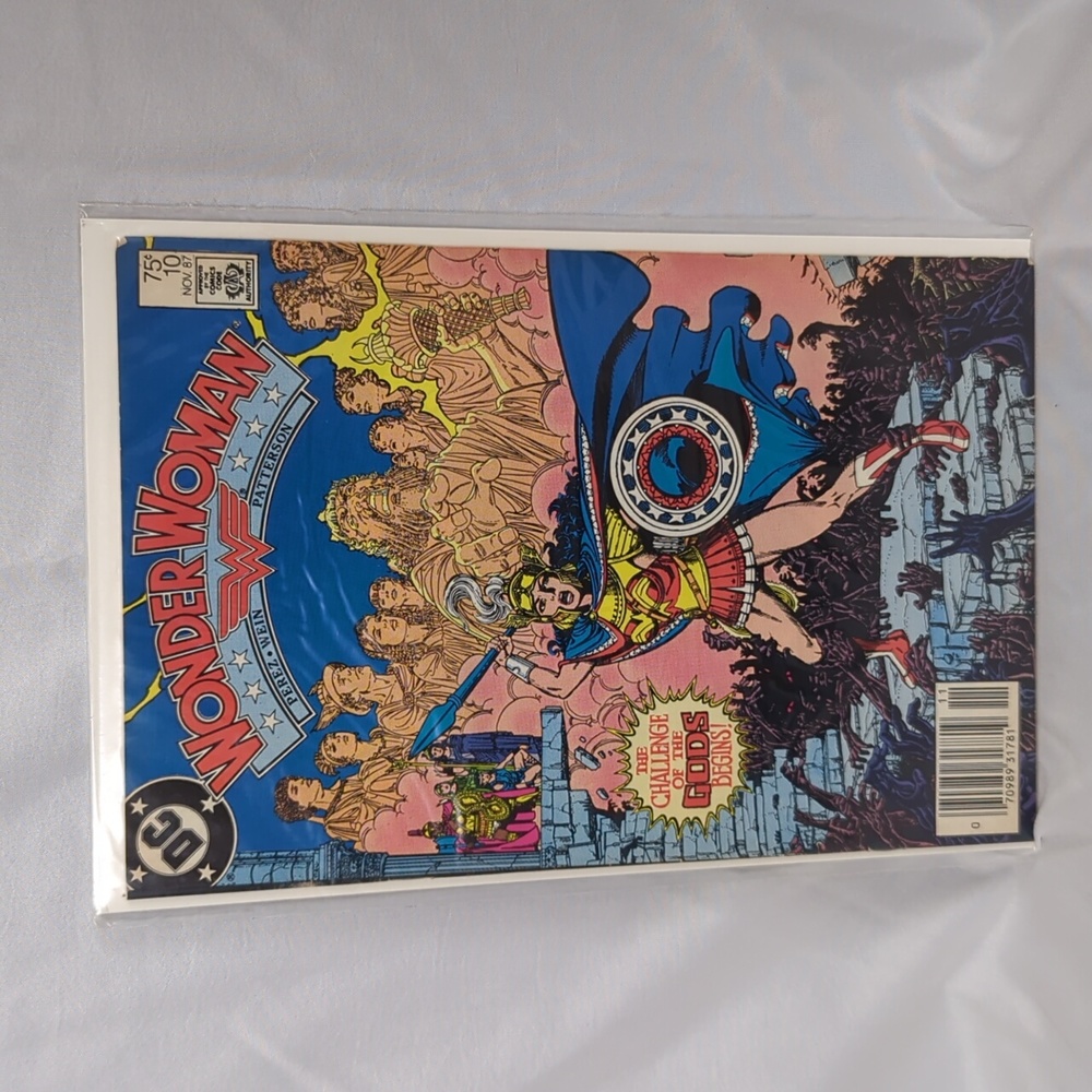 Wonder Woman DC comic book from November 87.  The challenge of the gods begins!